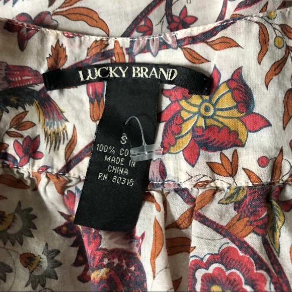 Lucky Brand Women’s Summer Top Size Small - Picture 3 of 8